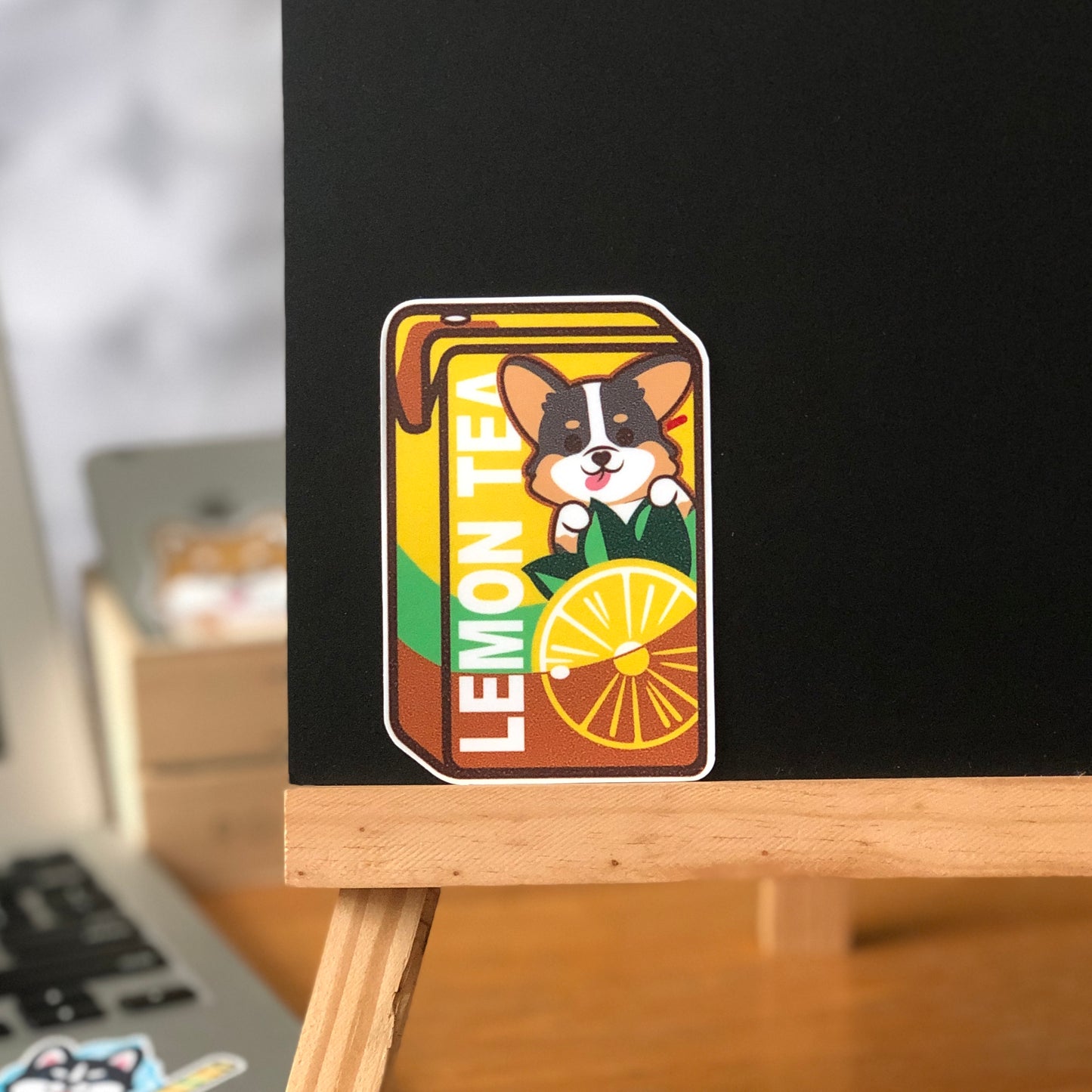 Corgi Stickers-Vita Lemon Tea 哥基貼紙-維他檸檬茶