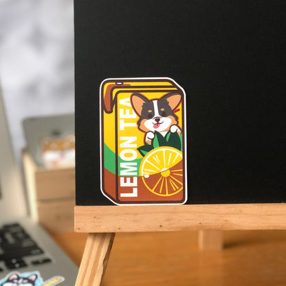 Corgi Stickers-Vita Lemon Tea 哥基貼紙-維他檸檬茶