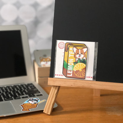 Pug Stickers-Vita Lemon Tea 八哥貼紙-維他檸檬茶