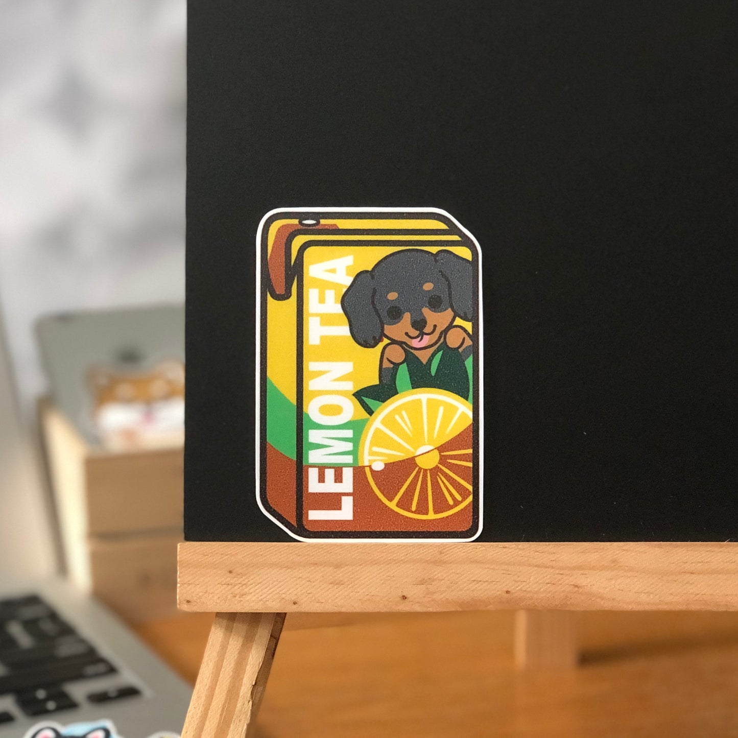Dachshund Stickers-Vita Lemon Tea 臘腸狗貼紙-維他檸檬茶