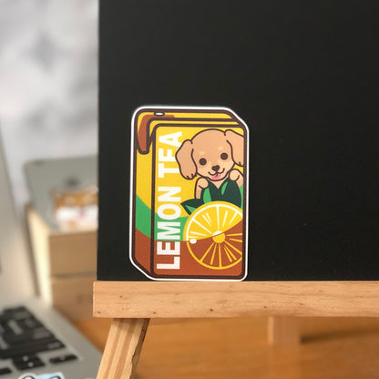 Dachshund Stickers-Vita Lemon Tea 臘腸狗貼紙-維他檸檬茶