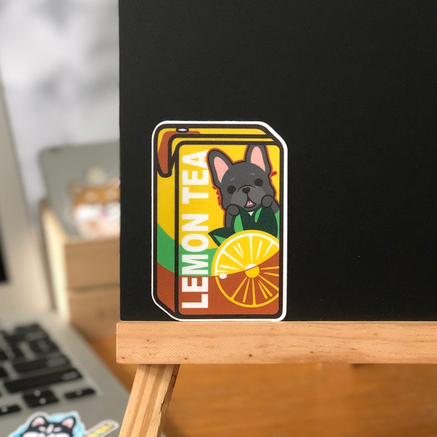 Frenchie Stickers-Vita Lemon Tea 法鬥貼紙-維他檸檬茶