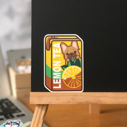 Frenchie Stickers-Vita Lemon Tea 法鬥貼紙-維他檸檬茶