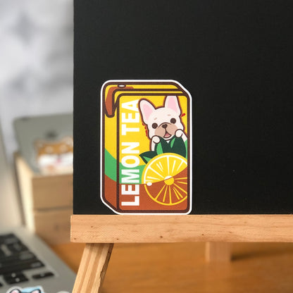 Frenchie Stickers-Vita Lemon Tea 法鬥貼紙-維他檸檬茶