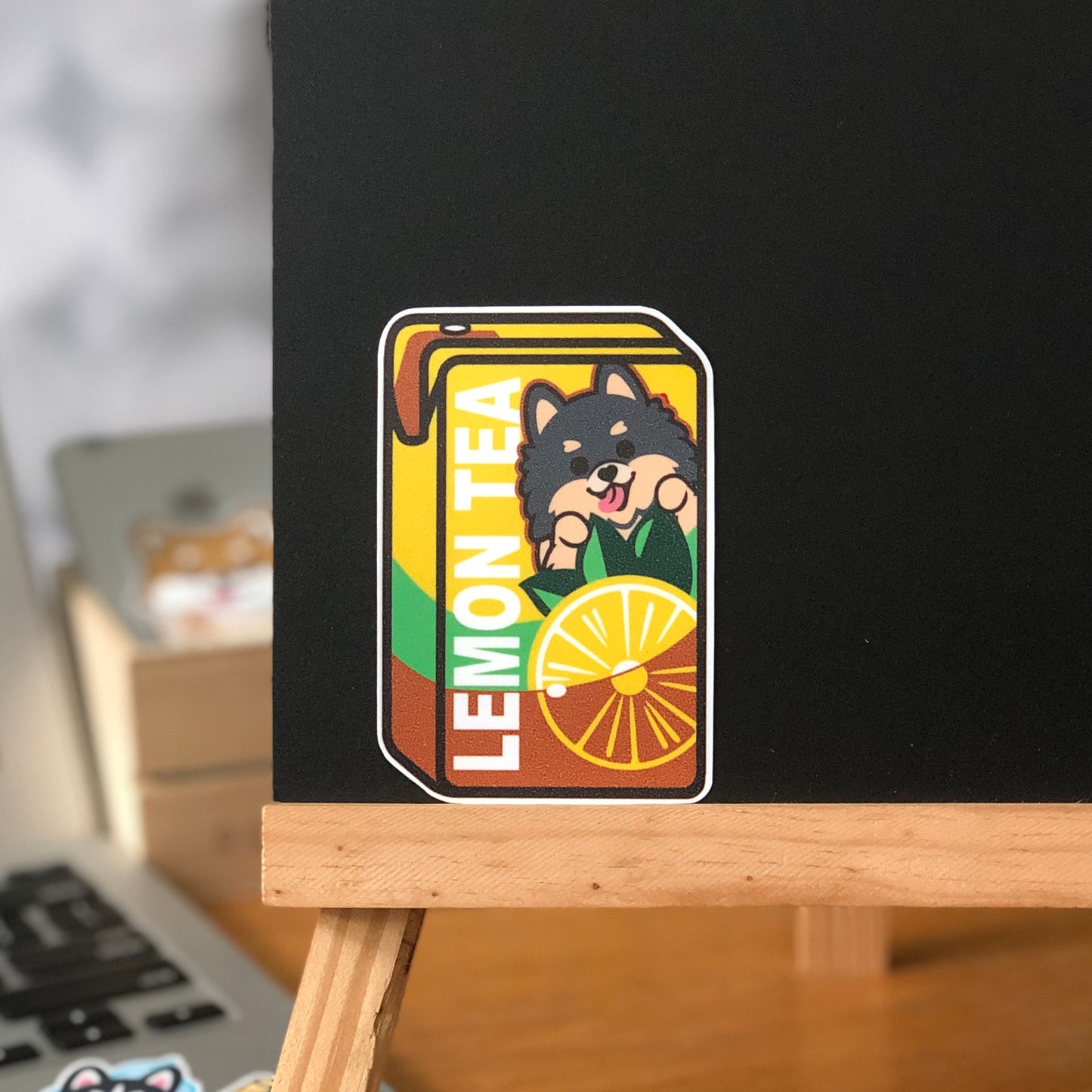 Pomeranian Stickers-Vita Lemon Tea 松鼠狗貼紙-維他檸檬茶