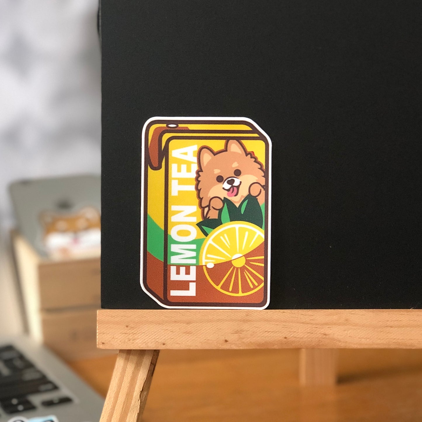 Pomeranian Stickers-Vita Lemon Tea 松鼠狗貼紙-維他檸檬茶
