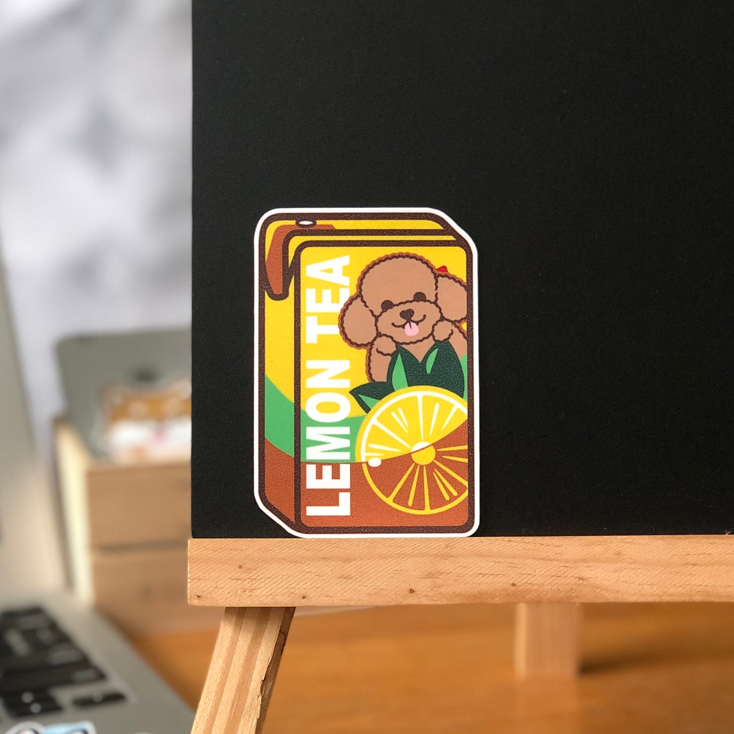 Poodle Stickers-Vita Lemon Tea 貴婦狗貼紙-維他檸檬茶