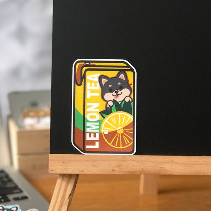 Shiba Stickers-Vita Lemon Tea 柴犬貼紙-維他檸檬茶