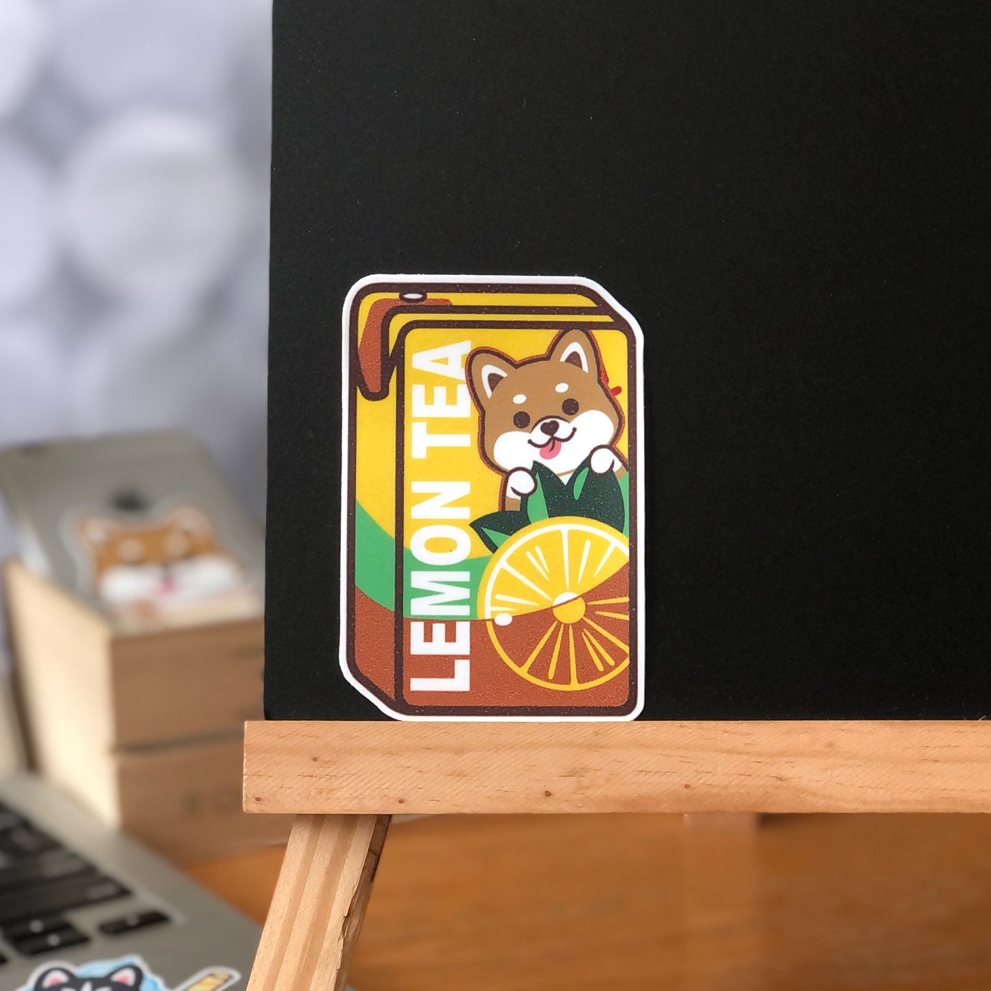 Shiba Stickers-Vita Lemon Tea 柴犬貼紙-維他檸檬茶