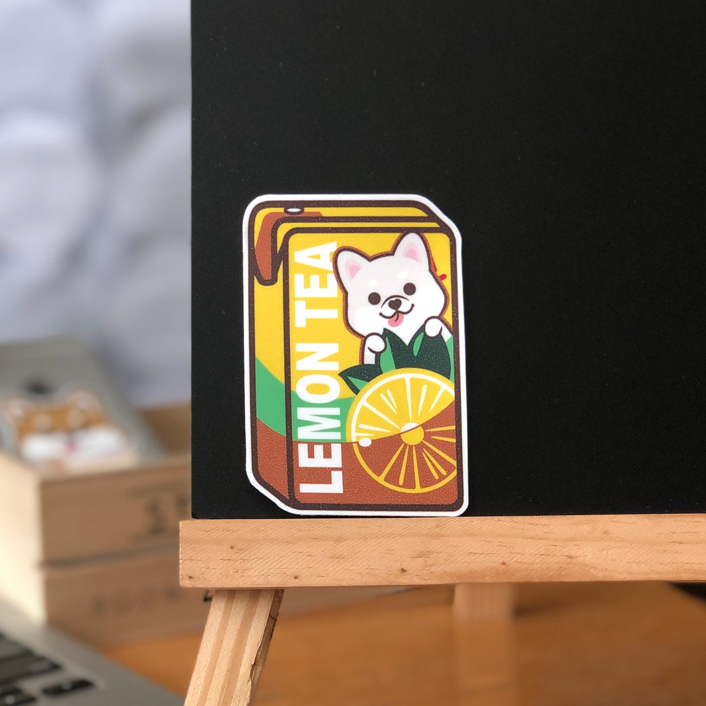 Shiba Stickers-Vita Lemon Tea 柴犬貼紙-維他檸檬茶