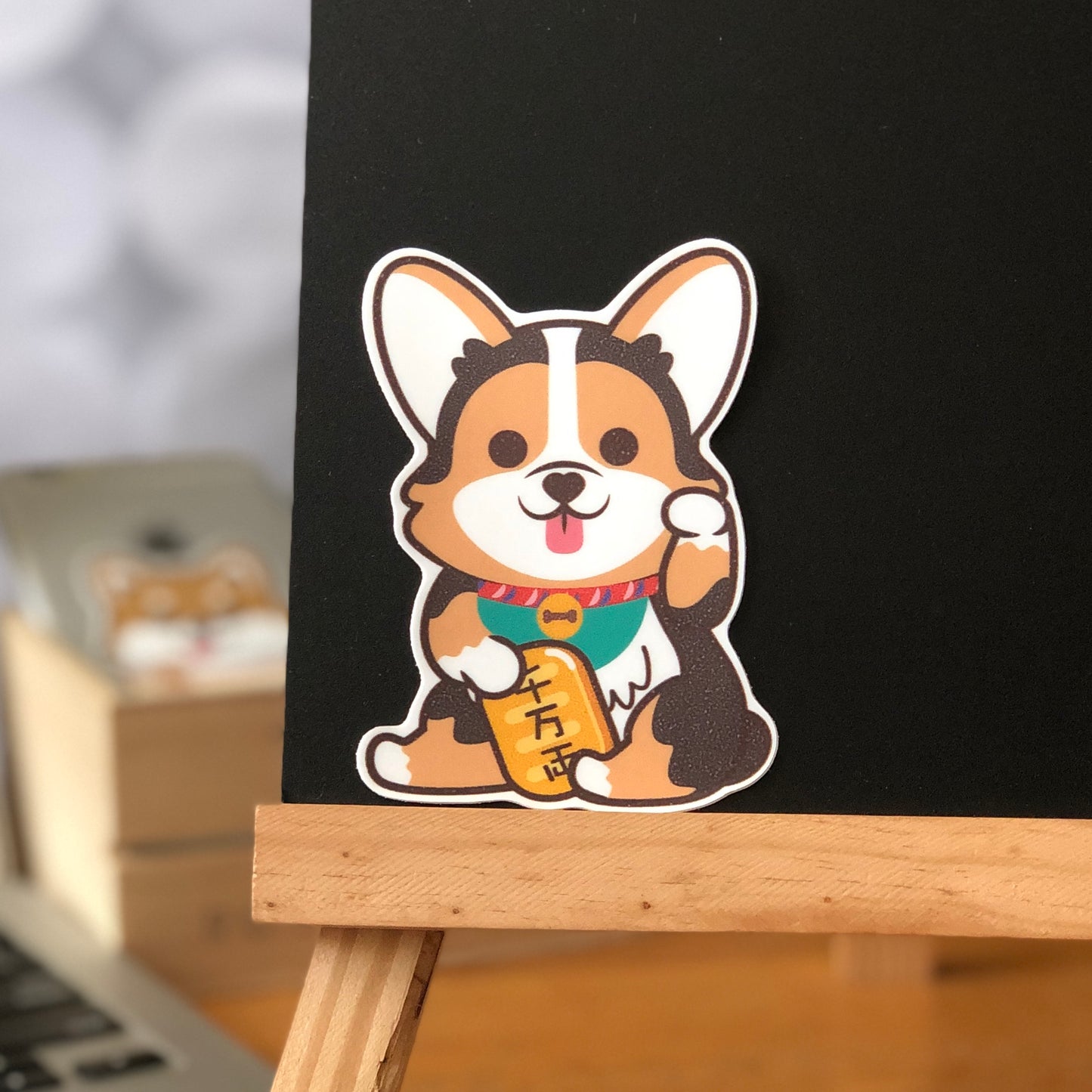 Corgi Stickers-Lucky Dog 哥基貼紙-招財狗