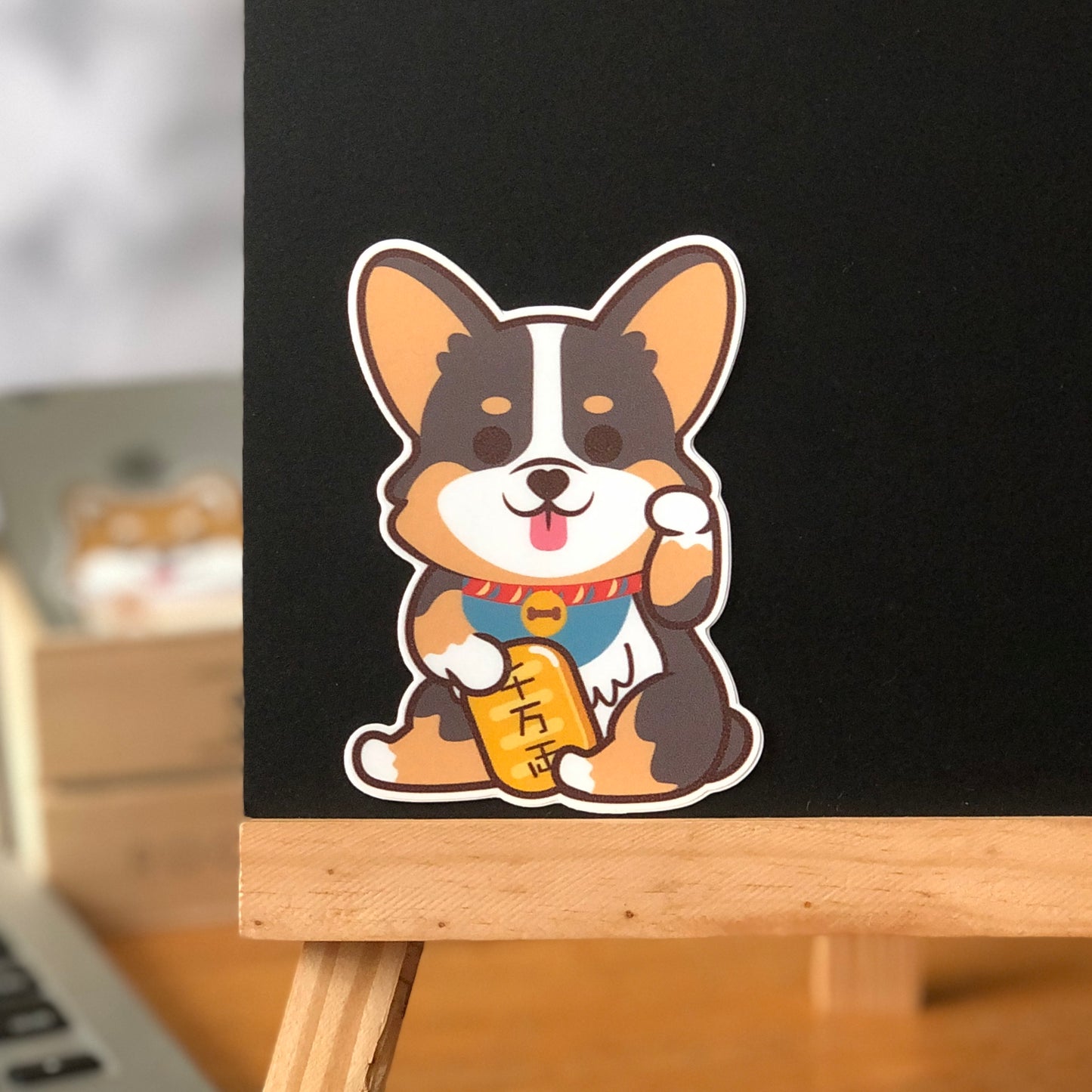 Corgi Stickers-Lucky Dog 哥基貼紙-招財狗