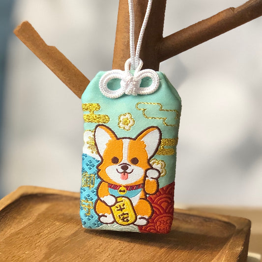 Corgi Omamori-Lucky Dog 哥基御守-平安招財