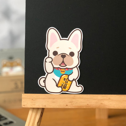 Frenchie Stickers-Lucky Dog 法鬥貼紙-招財狗