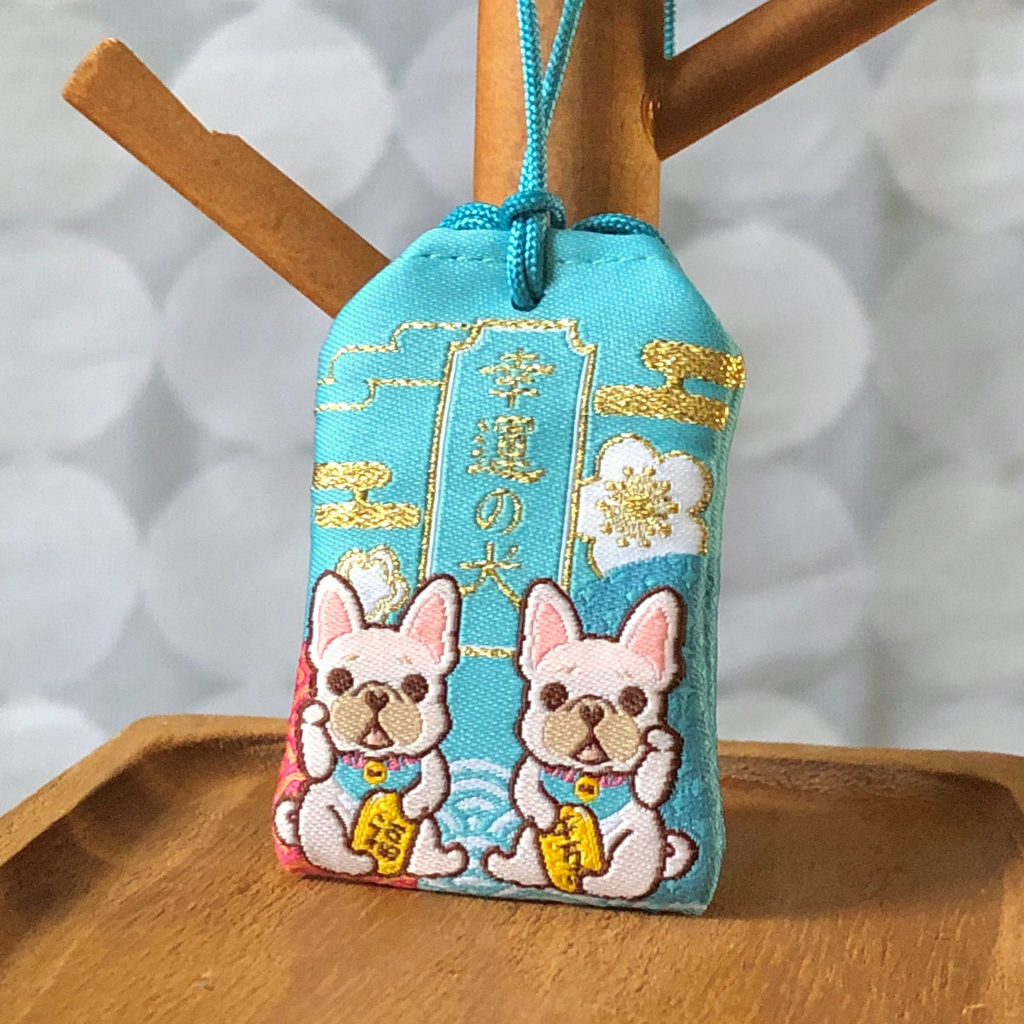 Frenchie Omamori-Lucky Dog (White) 法鬥御守-平安招財 (白)