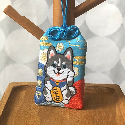 Husky Omamori-Lucky Dog (Black) 雪橇狗御守-平安招財( 黑)