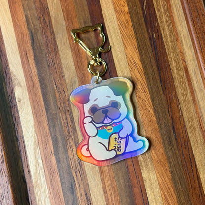 Pug Keychain-Lucky Dog 八哥匙扣-平安招財