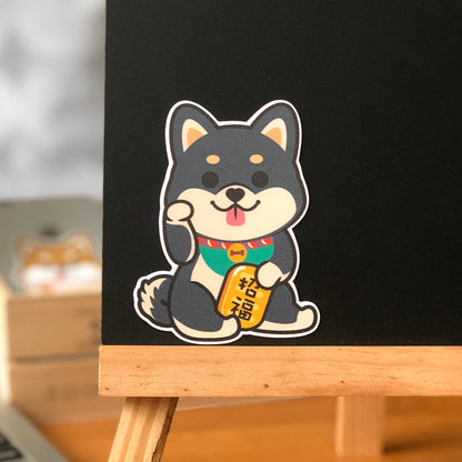 Shiba Stickers-Lucky Dog 柴犬貼紙-招財狗