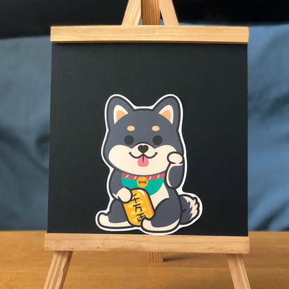 Shiba Large Stickers-Lucky Dog 柴犬大貼紙-招財狗