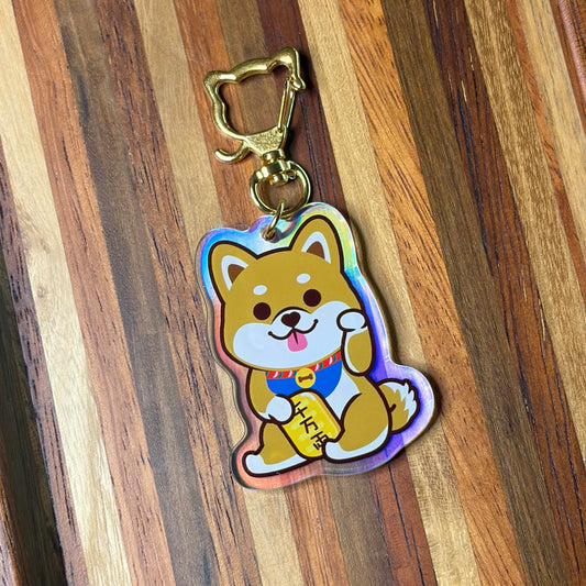 Shiba Keychain-Lucky Dog 柴犬匙扣-平安招財