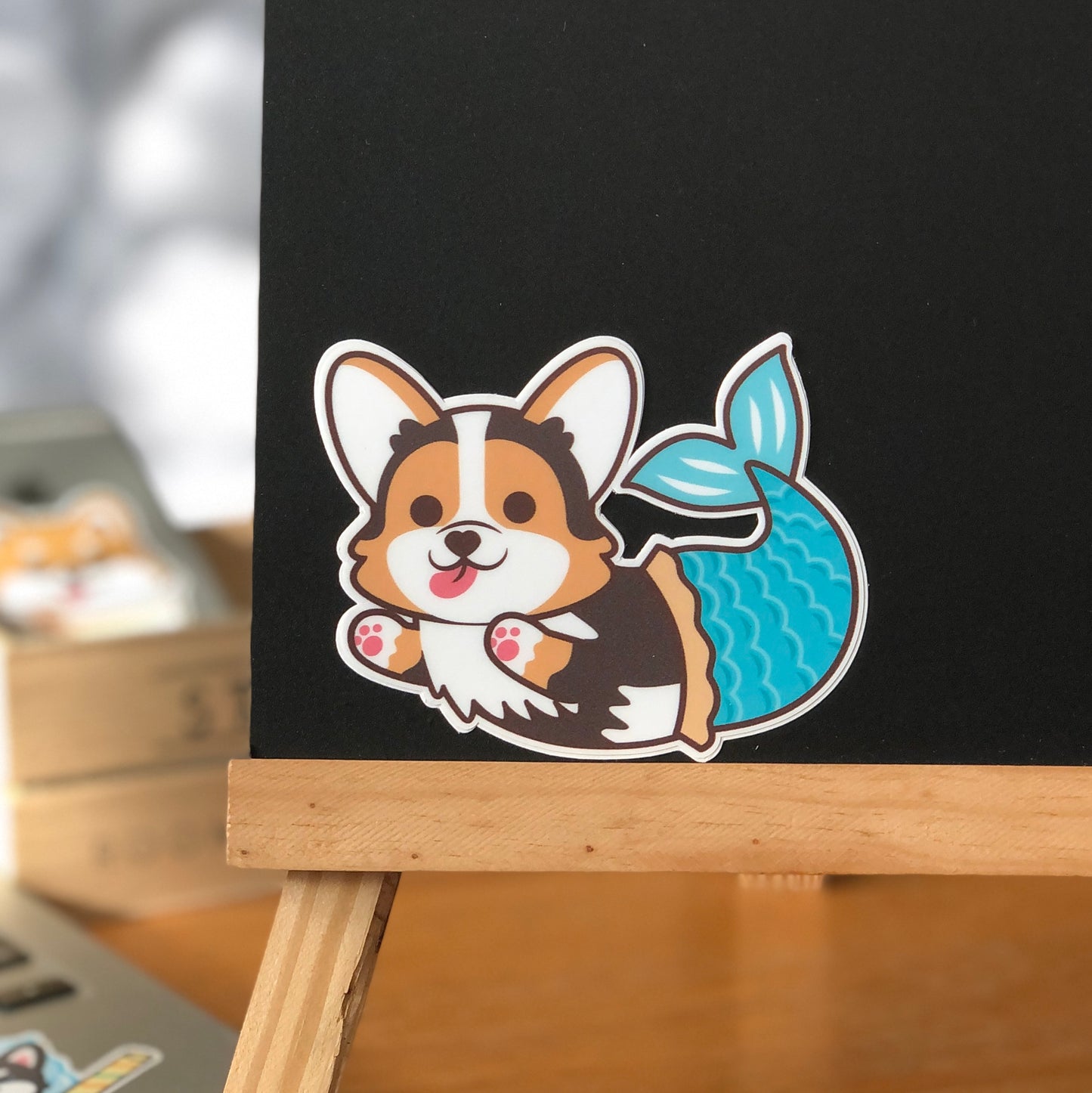 Corgi Stickers-Mermaid 哥基貼紙-美人魚