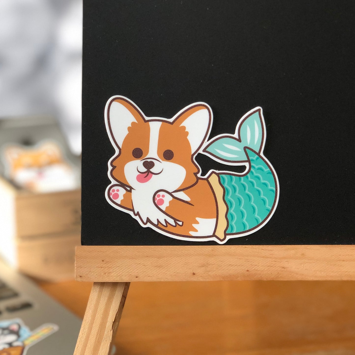 Corgi Stickers-Mermaid 哥基貼紙-美人魚