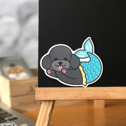 Poodle Stickers-Mermaid 貴婦狗貼紙-美人魚