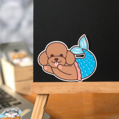 Poodle Stickers-Mermaid 貴婦狗貼紙-美人魚