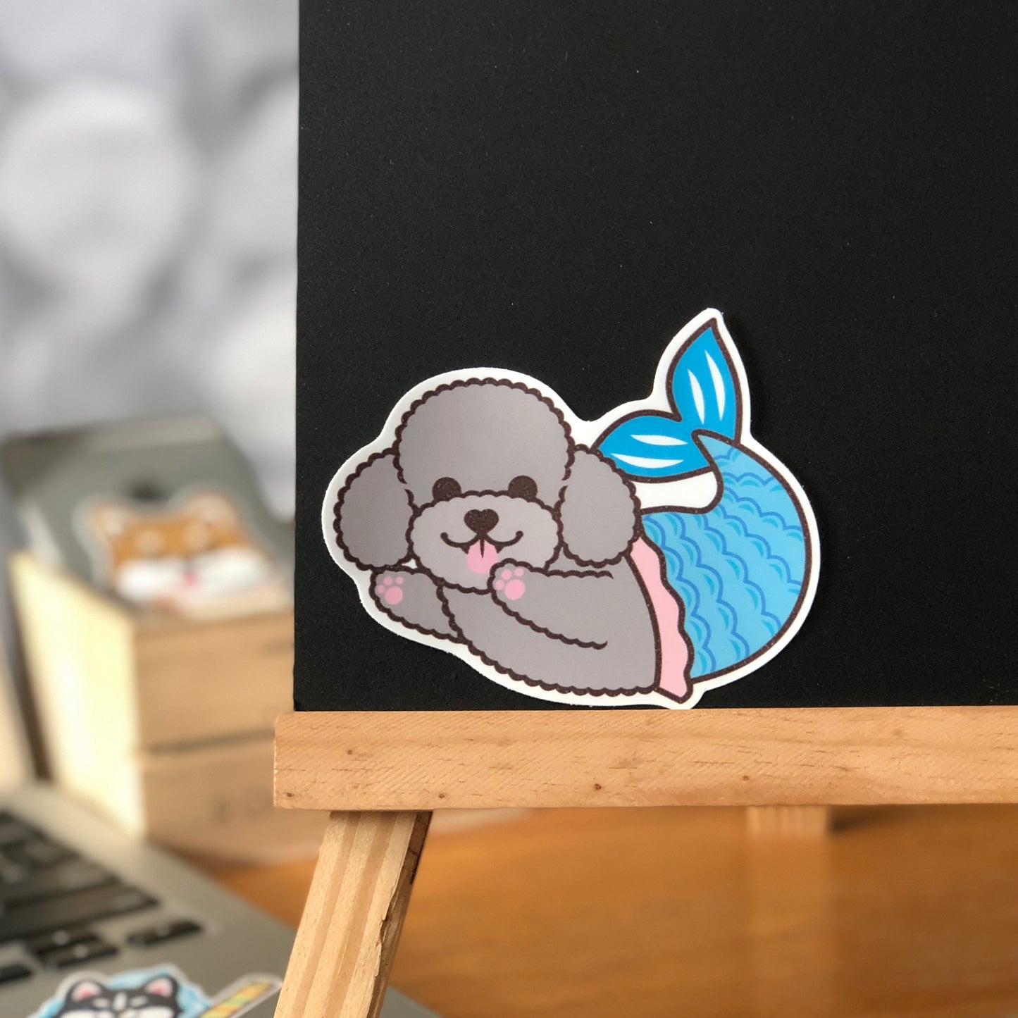 Poodle Stickers-Mermaid 貴婦狗貼紙-美人魚