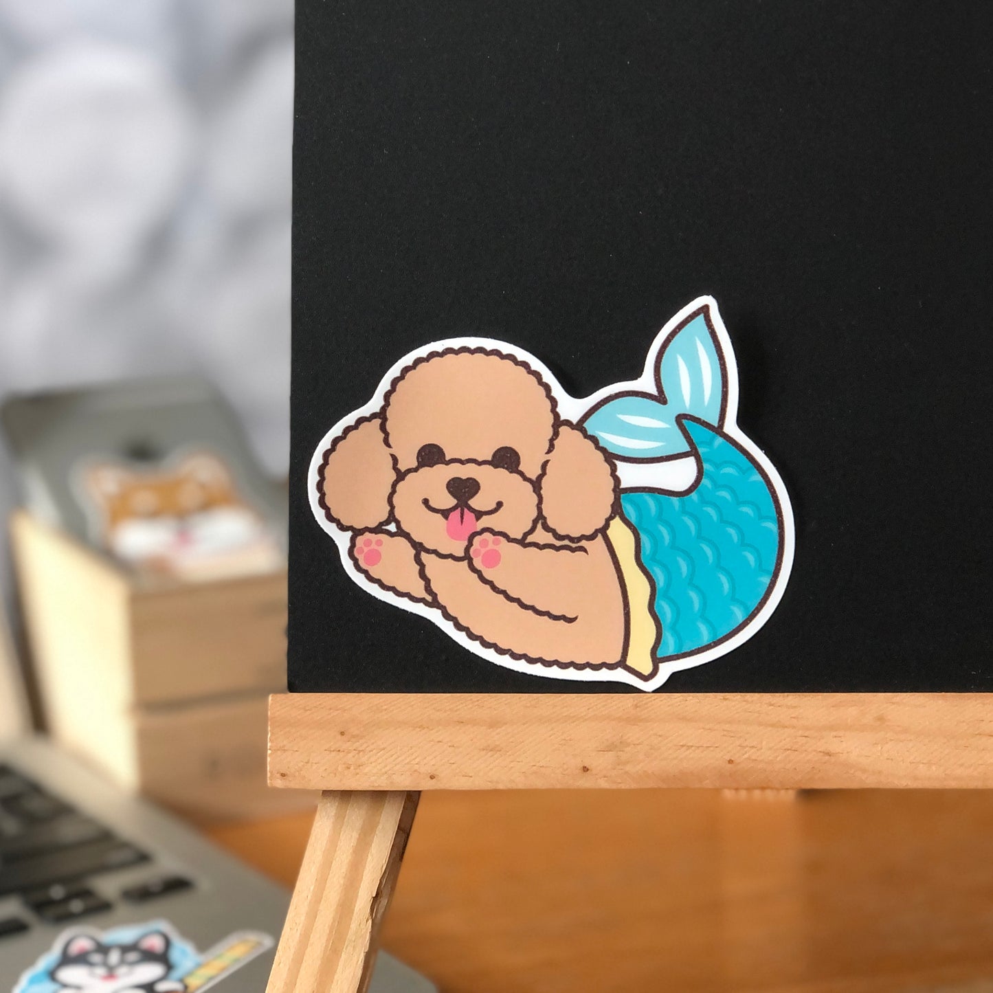 Poodle Stickers-Mermaid 貴婦狗貼紙-美人魚