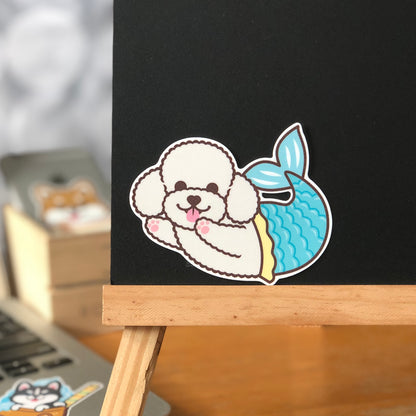 Poodle Stickers-Mermaid 貴婦狗貼紙-美人魚