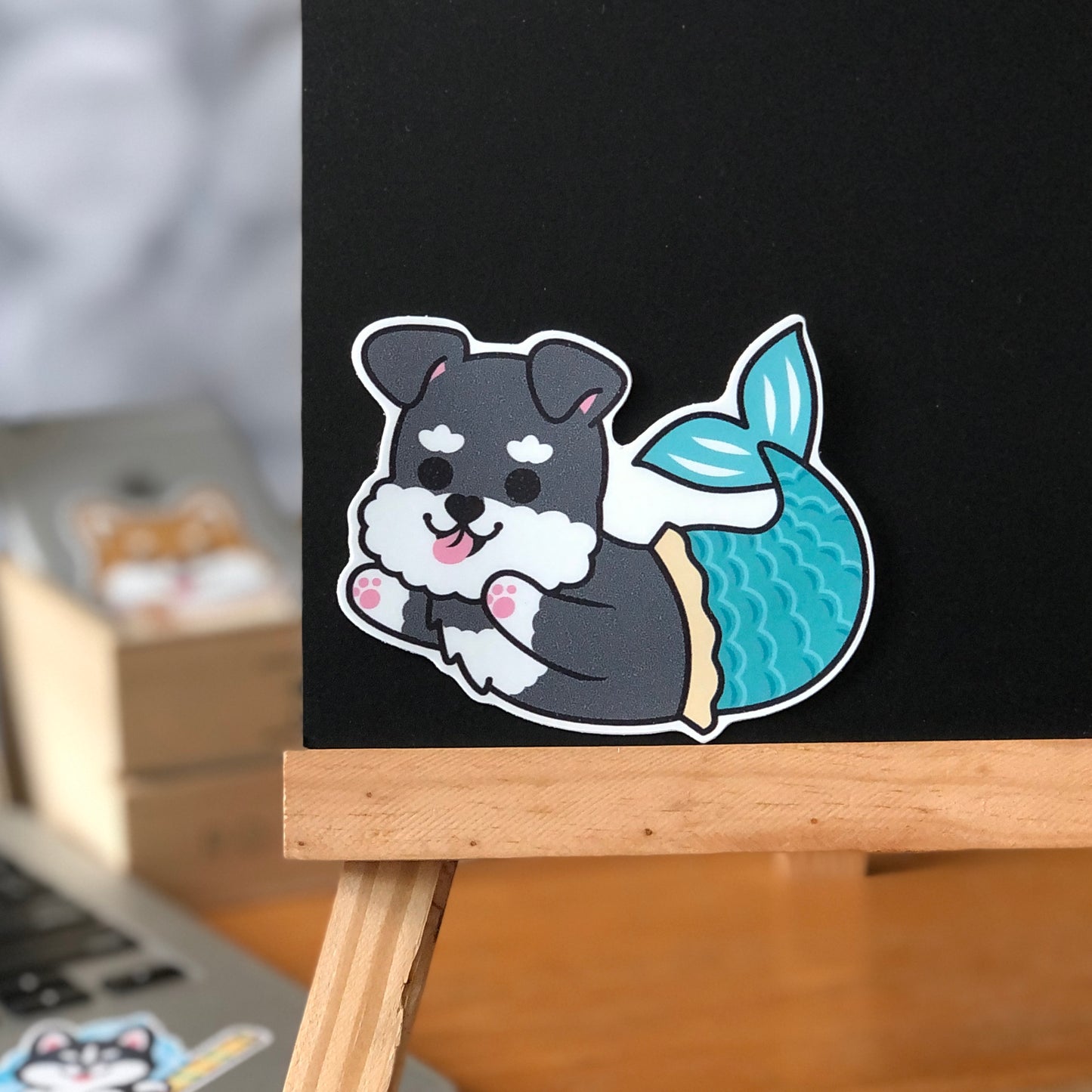 Schnauzer Stickers-Mermaid 史納莎貼紙-美人魚