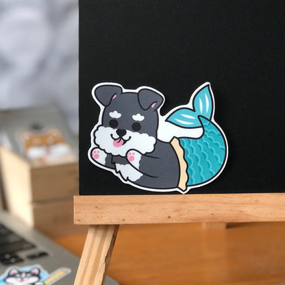 Schnauzer Stickers-Mermaid 史納莎貼紙-美人魚