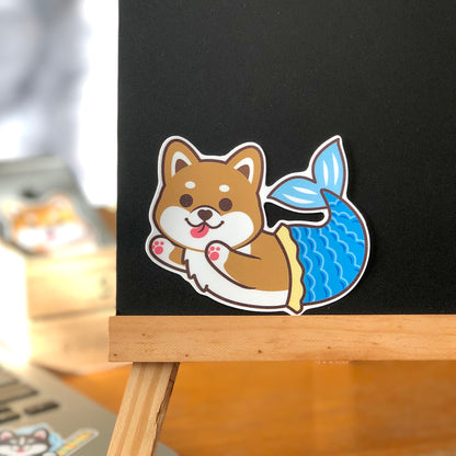 Shiba Stickers-Mermaid 柴犬貼紙-美人魚