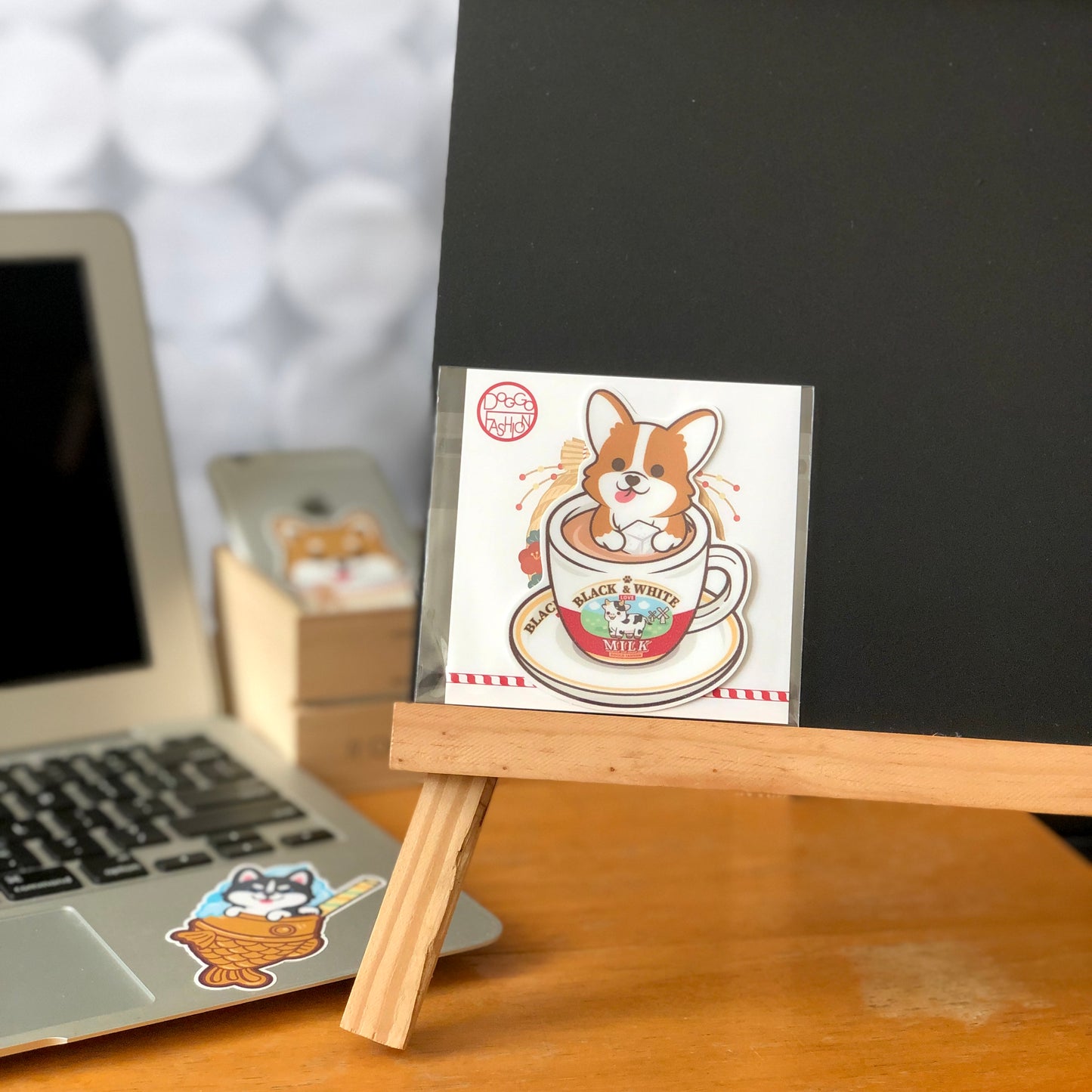Husky Stickers-HK Milk Tea 雪橇狗貼紙-港式奶茶