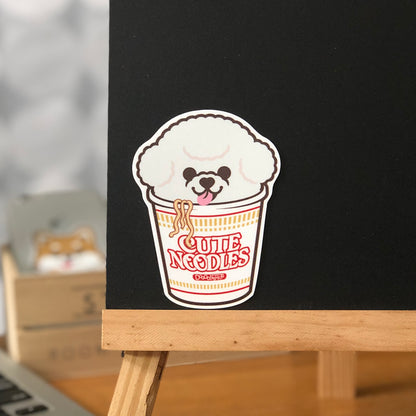 Bichon Stickers-Cup Noodle 比熊犬貼紙-杯麵