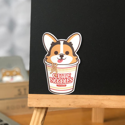 Corgi Stickers-Cup Noodle 哥基貼紙-杯麵