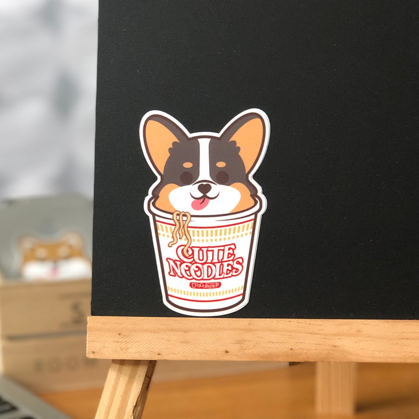 Corgi Stickers-Cup Noodle 哥基貼紙-杯麵