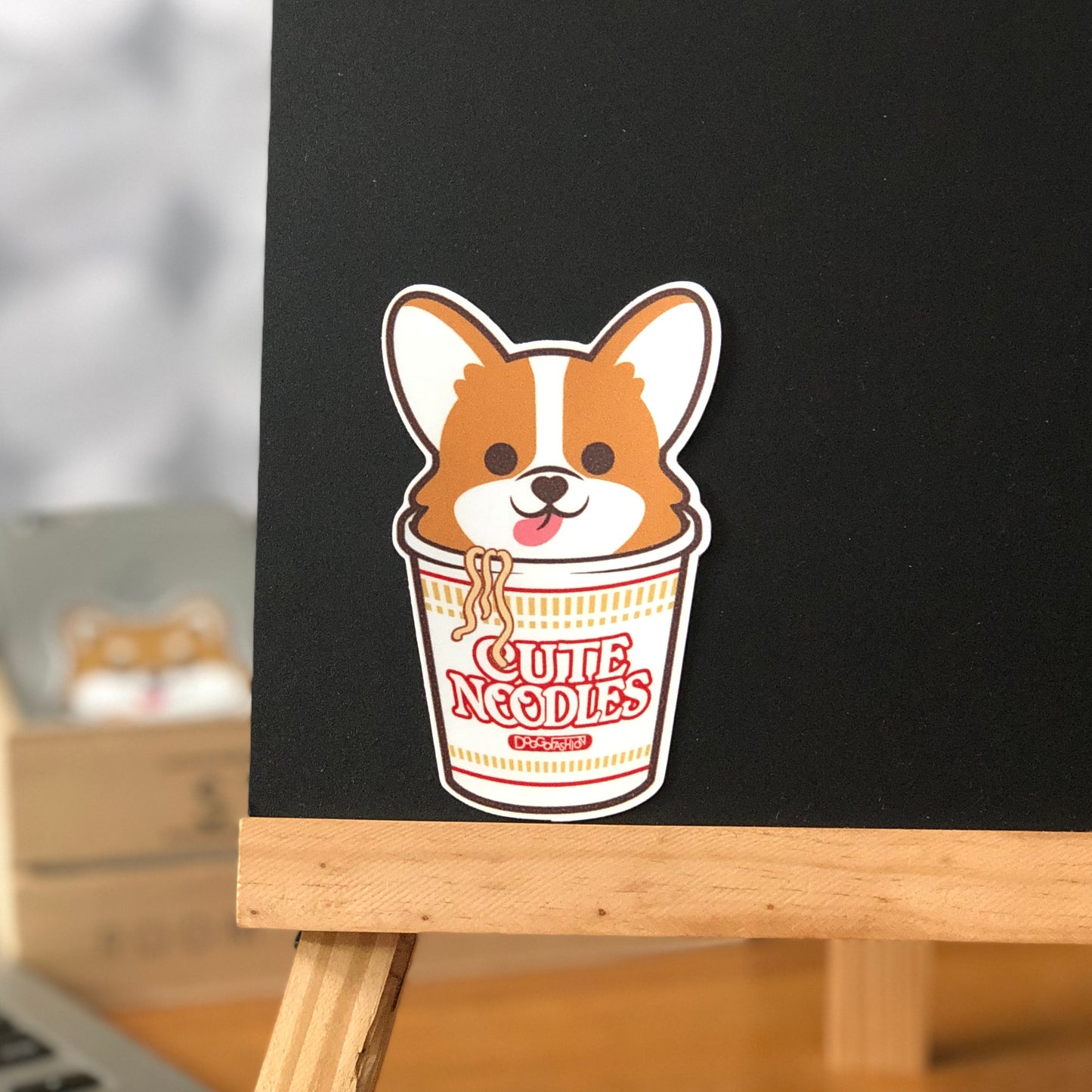 Corgi Stickers-Cup Noodle 哥基貼紙-杯麵