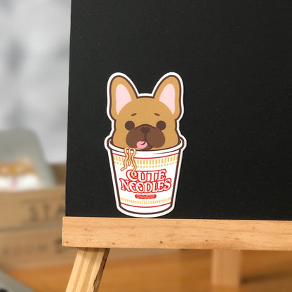 Frenchie Stickers-Cup Noodle 法鬥貼紙-杯麵