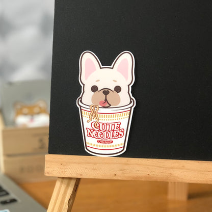 Frenchie Stickers-Cup Noodle 法鬥貼紙-杯麵