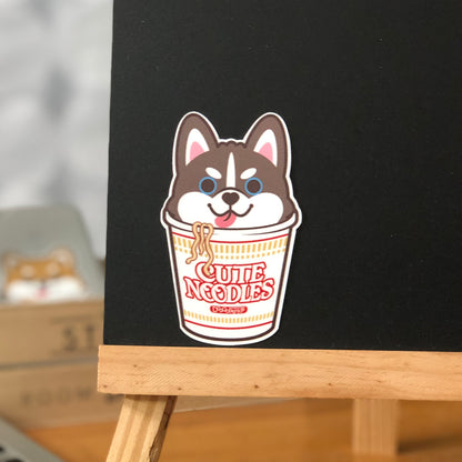 Husky Stickers-Cup Noodle 雪橇狗貼紙-杯麵