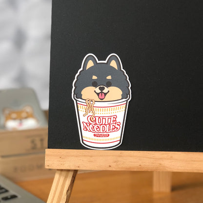 Pomeranian Stickers-Cup Noodle 松鼠狗貼紙-杯麵