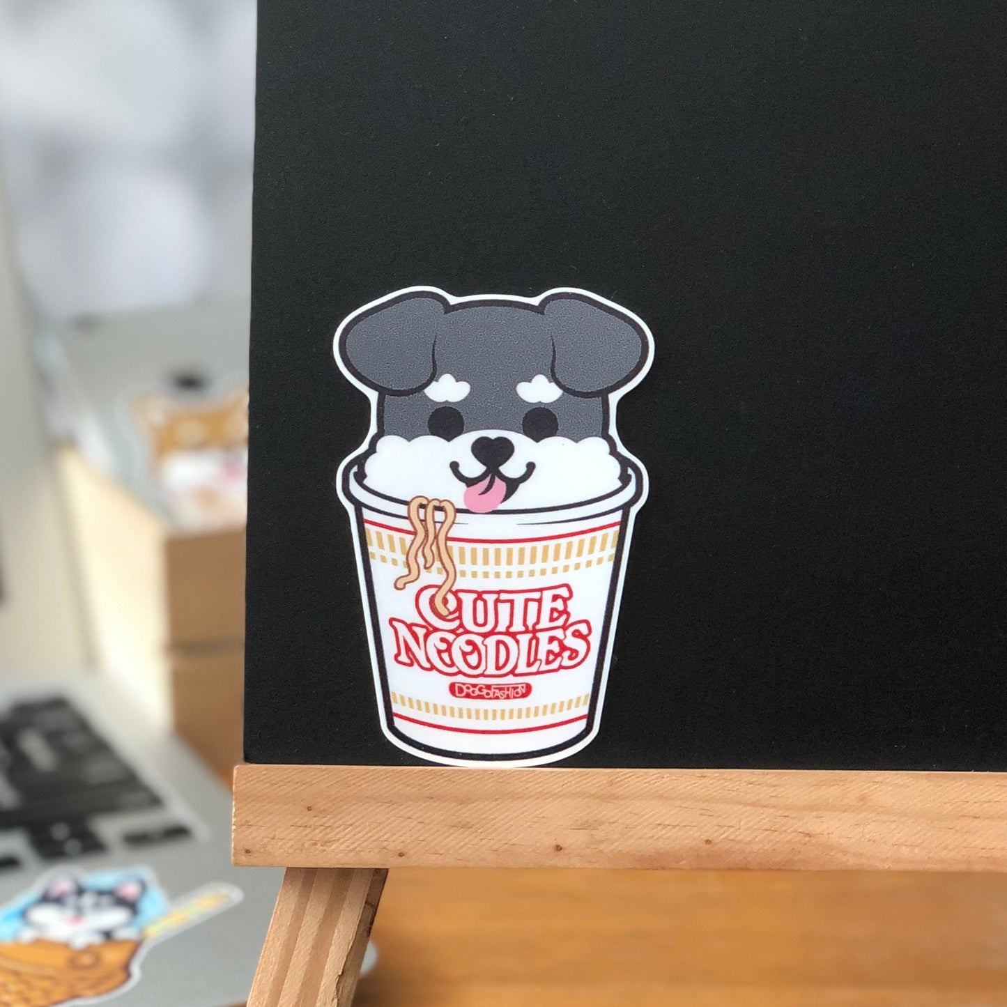 Schnauzer Stickers-Cup Noodle 史納莎貼紙-杯麵