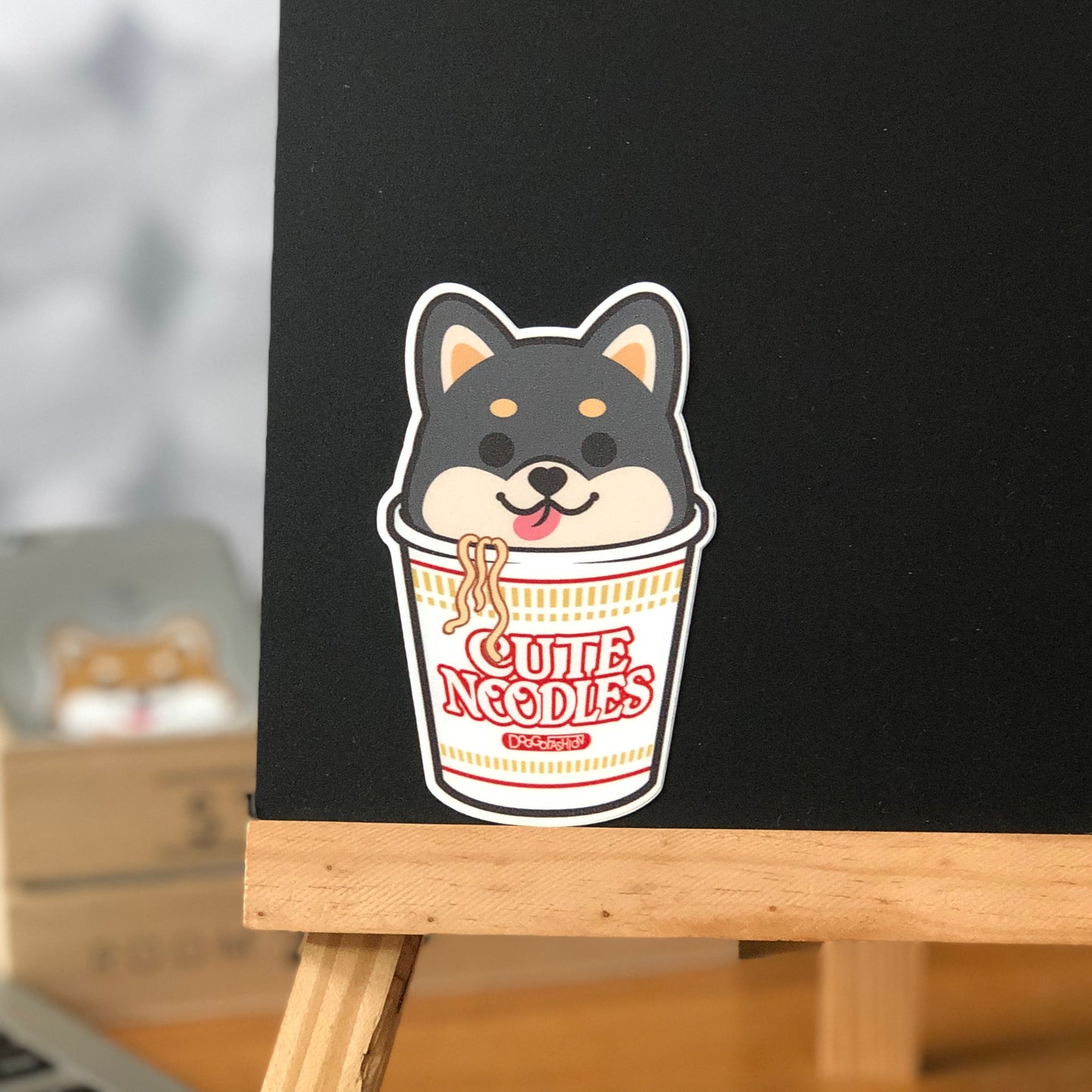 Shiba Stickers-Cup Noodle 柴犬貼紙-杯麵