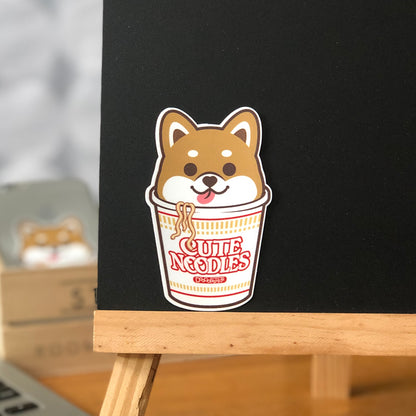 Shiba Stickers-Cup Noodle 柴犬貼紙-杯麵