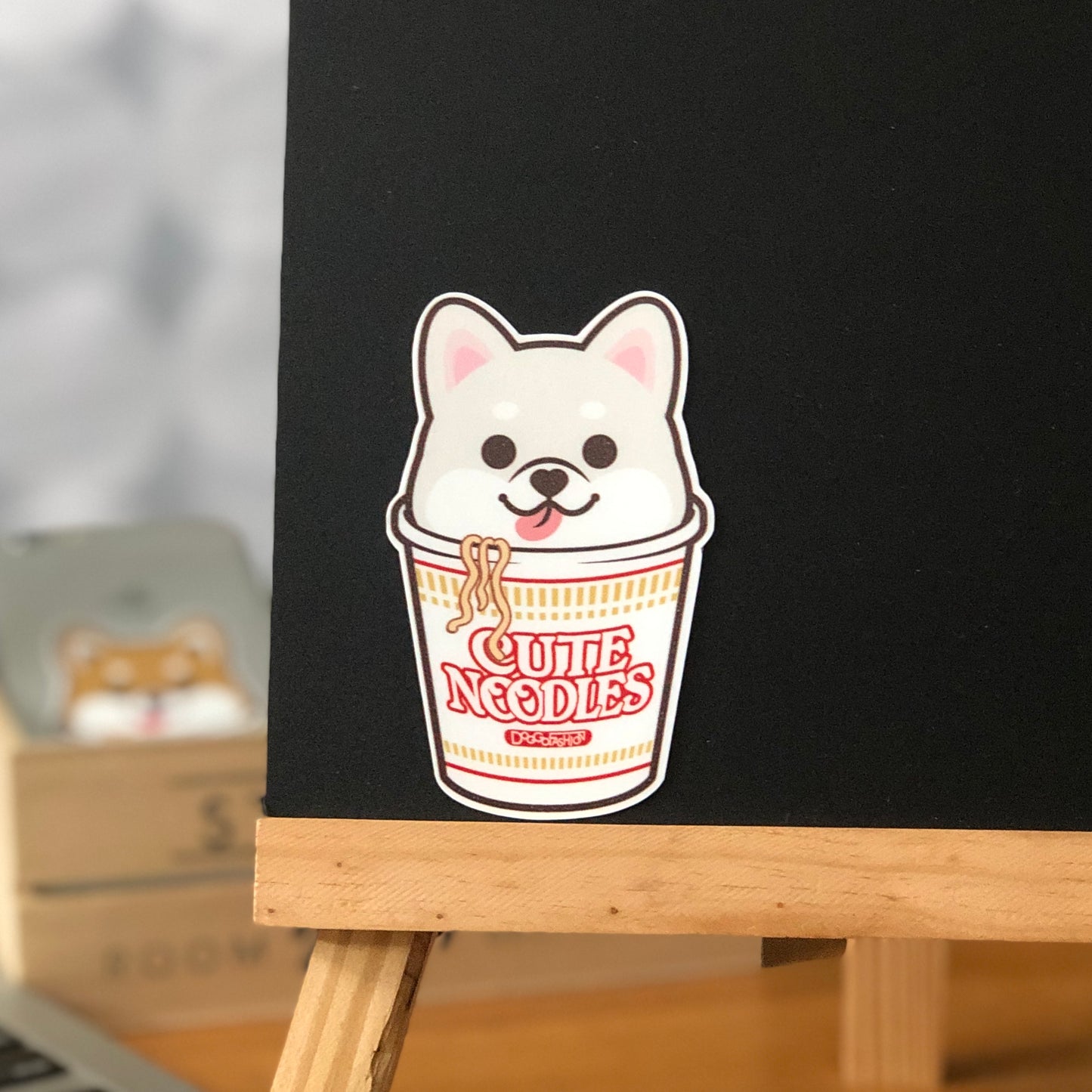 Shiba Stickers-Cup Noodle 柴犬貼紙-杯麵