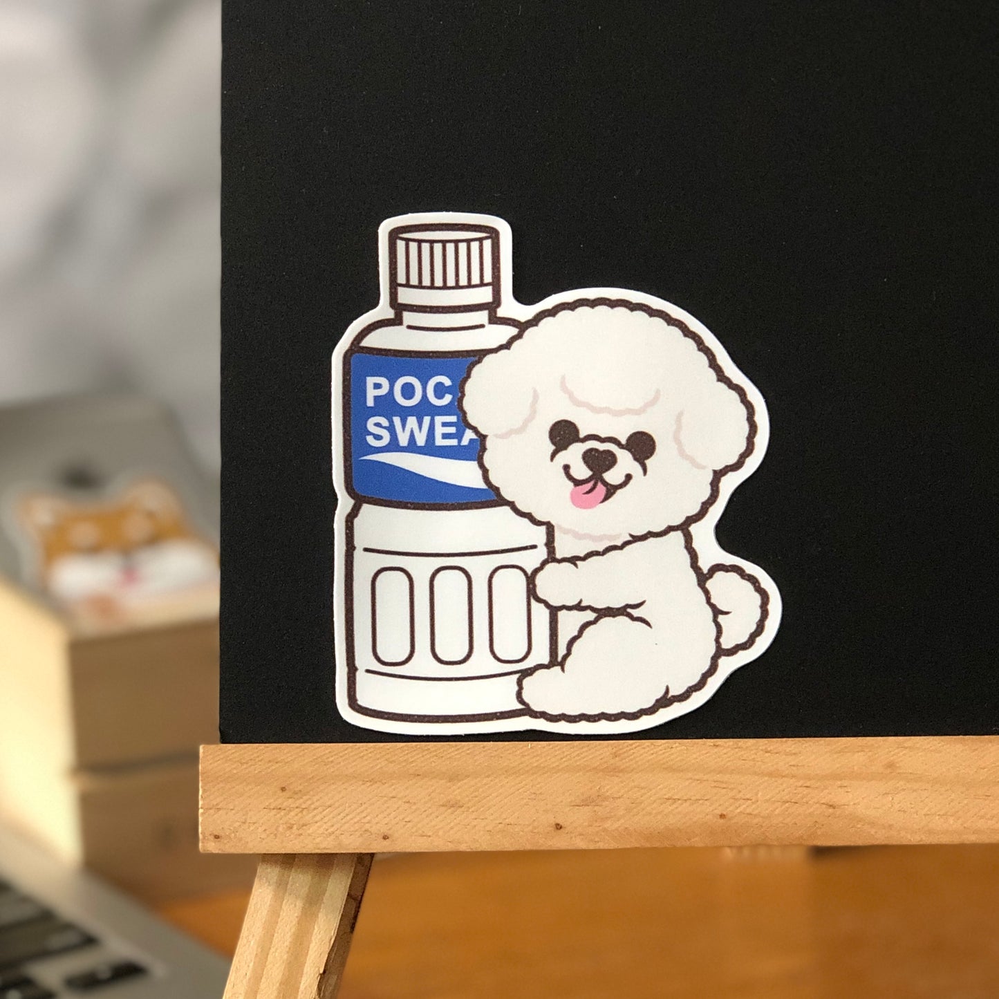 Bichon Stickers-Pocari 比熊犬貼紙-寶礦力