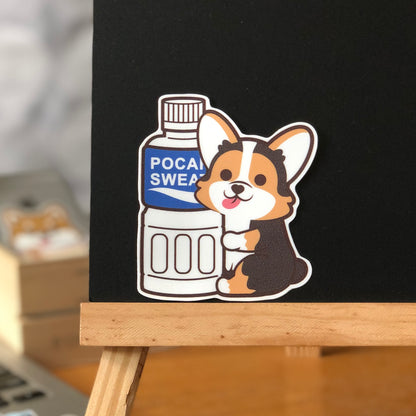 Corgi Stickers-Pocari 哥基貼紙-寶礦力