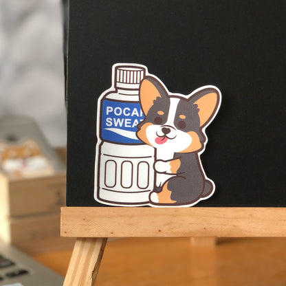 Corgi Stickers-Pocari 哥基貼紙-寶礦力